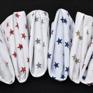 Stars Print Napkin Collection Gold & Silver