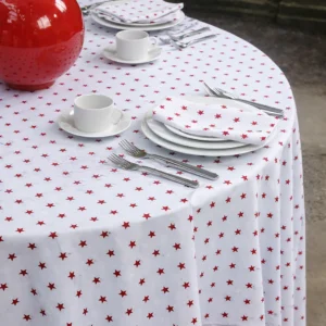 Stars Print Collection Red Star Linen