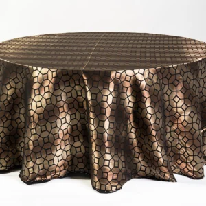 Ventura Collection Black & Gold Reversed Linen