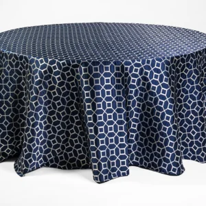 Ventura Collection Blue & Silver Linen