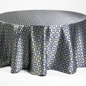 Ventura Collection Blue & Silver Reversed Linen
