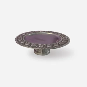 Vintage Art De Mexico Pewter Cake Stand