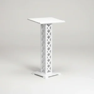 White Lattice Guest Book Stand
