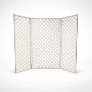 White Lattice Wall